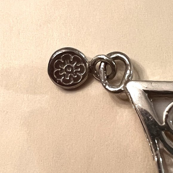 *Murano Glass Millefiori Pendant Sterling Silver 925 Authentic Italy Import, NEW - Picture 3 of 7